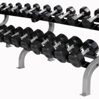 USA Troy TSDR 12-Sided Rubber Dumbells (5-125lbs)